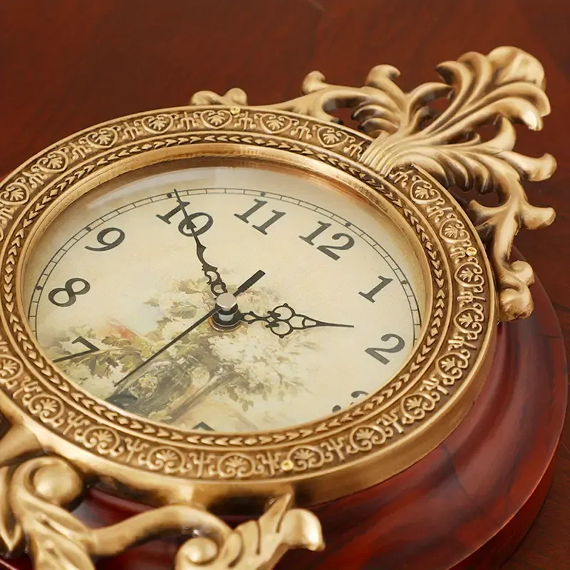 Battery Operated Real Wood Wall Clock
