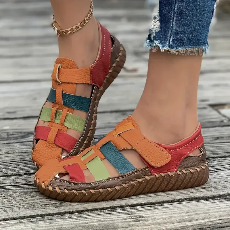 Womens Vibrant Casual Flat Sandals