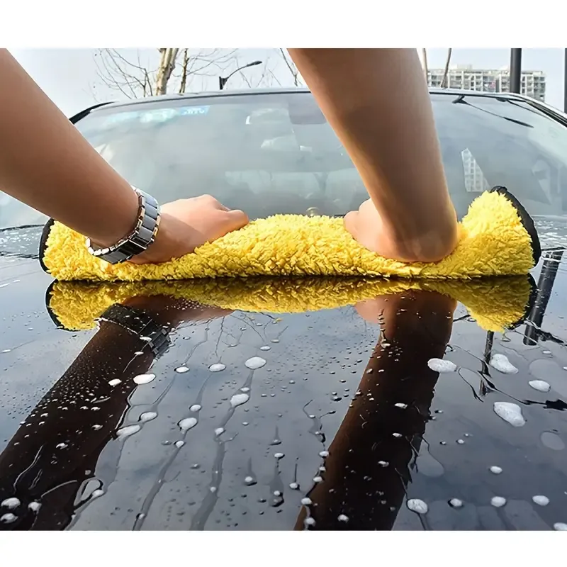 Ultra-Absorbent Coral Velvet Car