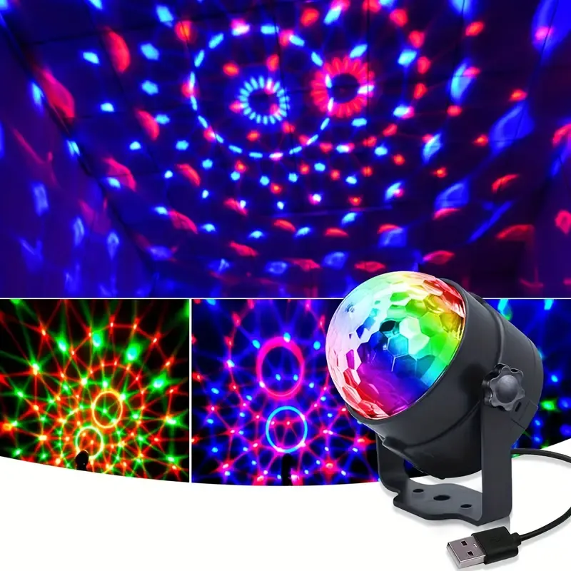 crystal remote control magic ball light