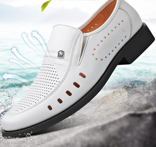 Summer breathable leather sandals thin business formal casu
