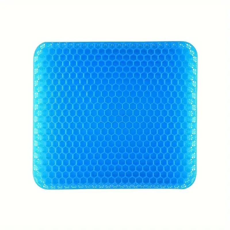 Summer Cooling Gel Seat Cushion - Breathable Honeycomb Design for Car & Office Chairs, Soft Ice Pad for Comfort