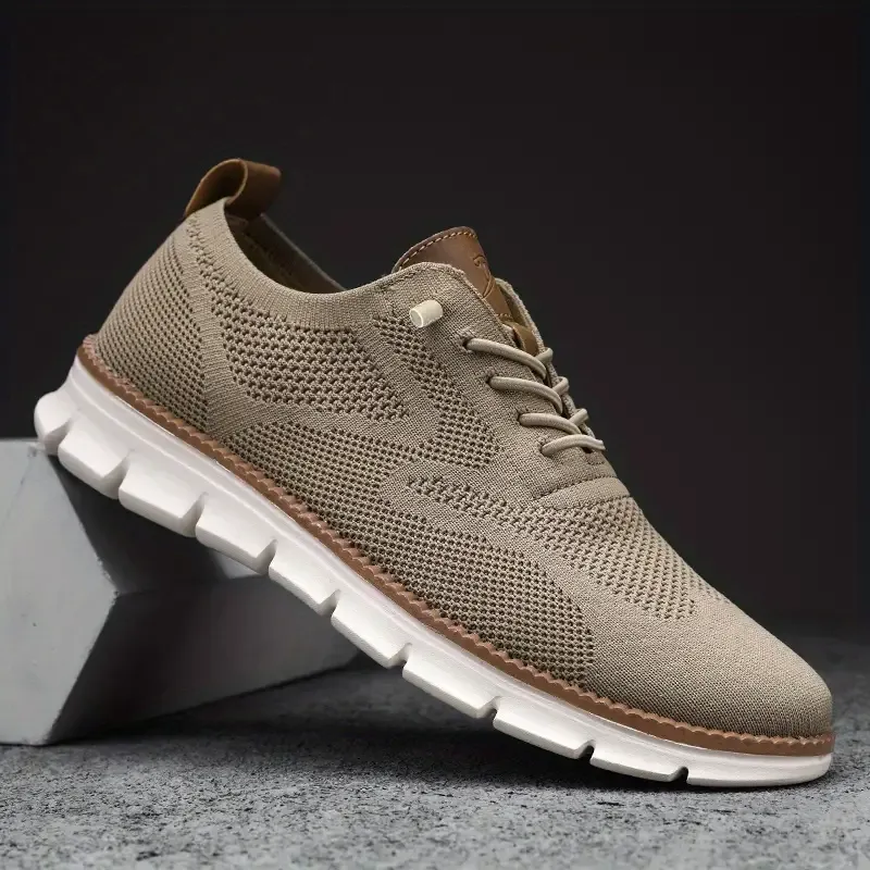 PLUS SIZE Men's Trendy Knitted Breathable Walking Shoes