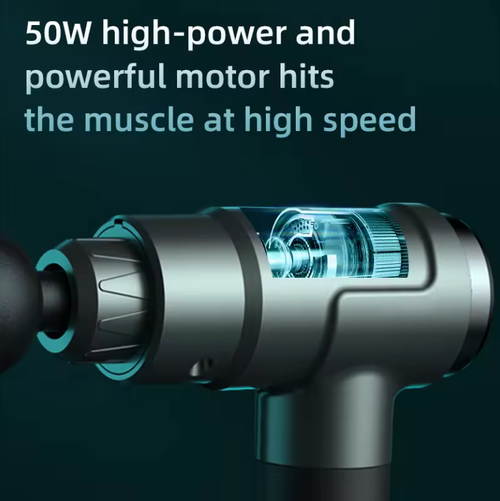 2024 new hand held massage gun machine gym massager muscle gun with 4 heads