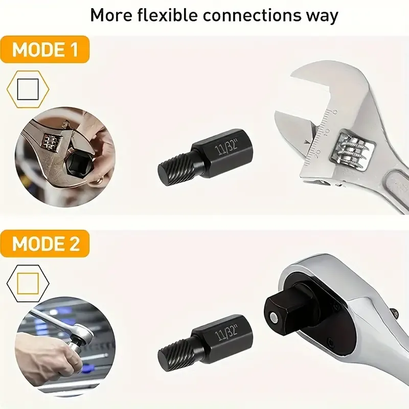 10pcs Metal Nut Removal Tool Set - Hex Bolt & Multi-Tooth Screw Extractor Kit for Home DIY Projects