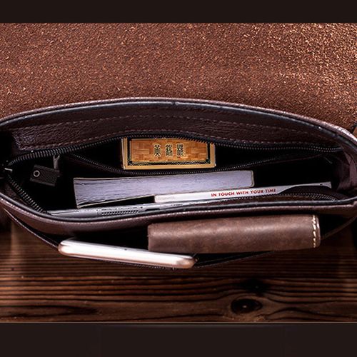 Retro Casual Genuine Leather Messenger Bag