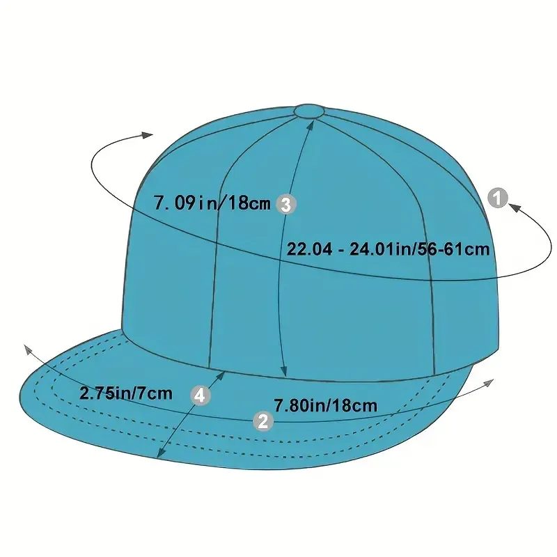 New hip hop adult flat brim embroidered riding fishing shade baseball cap