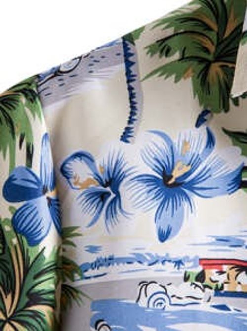 Men's casual Hawaiian shirt