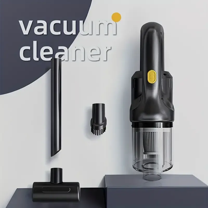 Ultra-Powerful Cordless Handheld Vacuum Cleaner - Lightweight, Portable Design with Strong Suction & High Efficiency for Home and Car Use