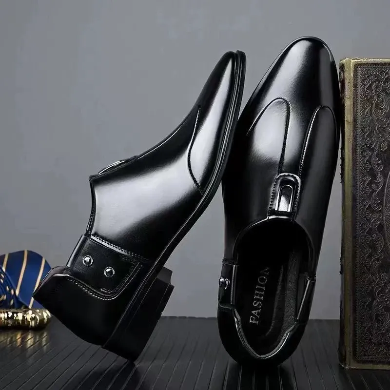 Men's soft leather soft-soled business shoes