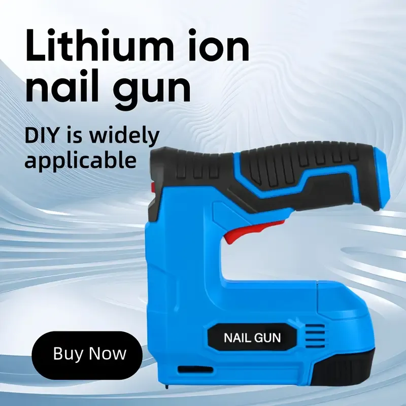 1 Set Cordless Electric Staple Gun, 2 In 1 Lithium-ion Electric Stapler, Brad Nailer Kit With Staples Nails, USB Charger, Power Tacker For Upholstery, Material Repair, Carpentry, DIY