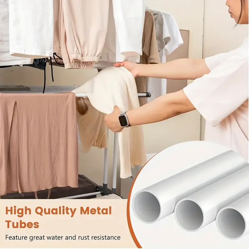 3 Tier Foldable Clothes Drying Rack Airer Folding Hanger Multi-Functional Stand