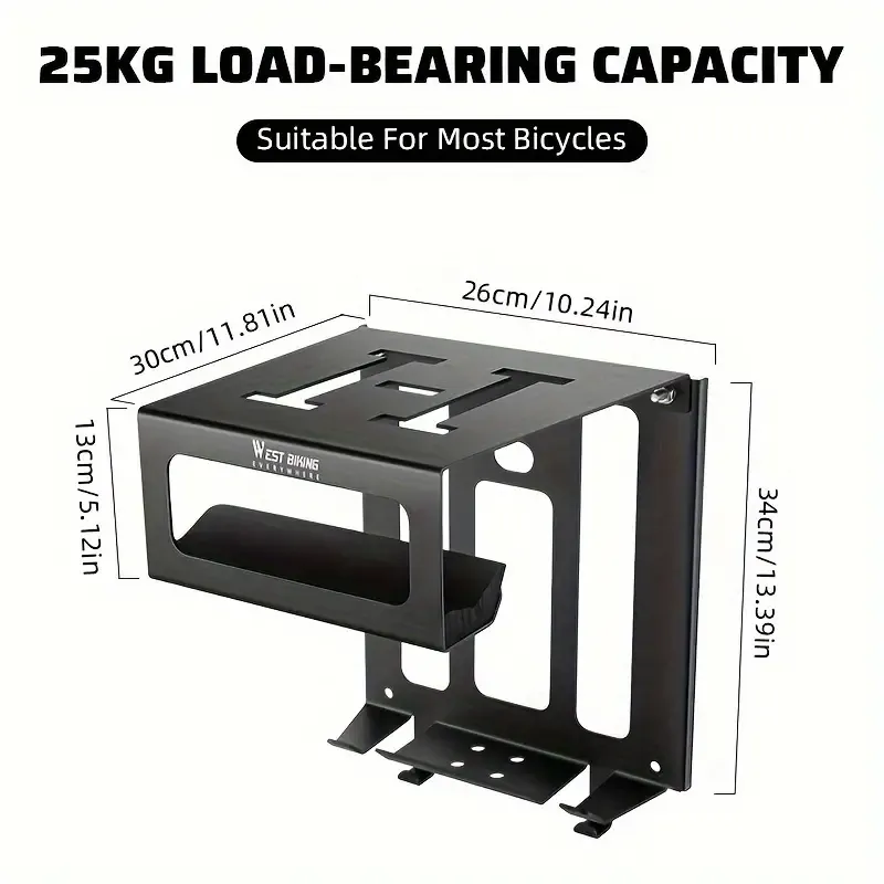 Steel Wall Mount Bike Rack