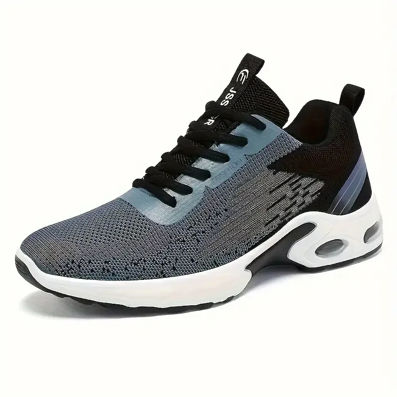 Mens Low-Top Gradient Striped Casual Sneakers