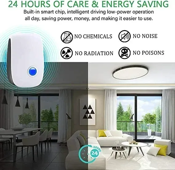 🔥2024 Upgrated Pest Control Ultrasonic Repellent