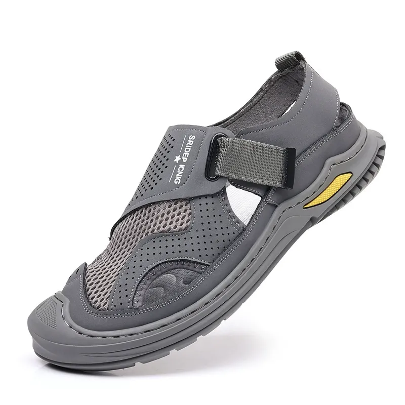 Men's Breathable Slip-On Sandals with Adjustable Straps