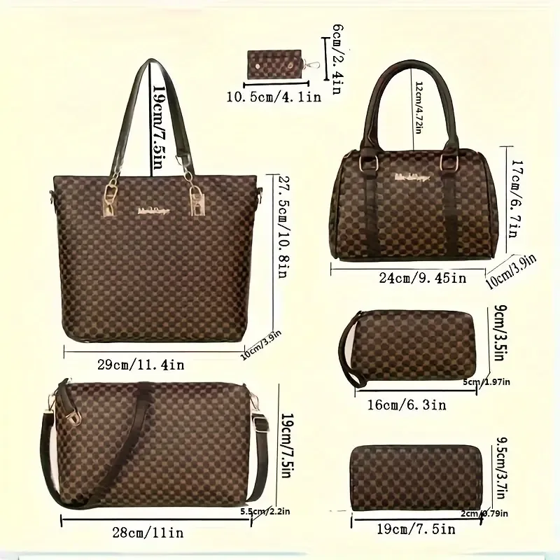 PU Leather Bag Set