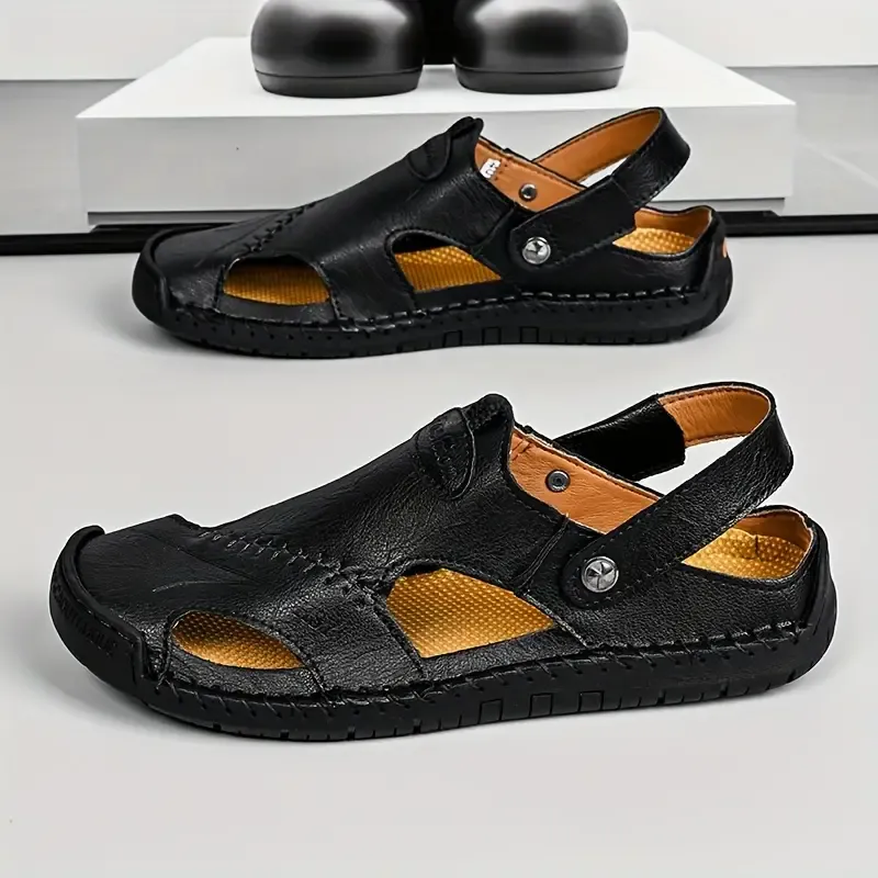 Plus Size Mens Comfortable Close Toe Sandals