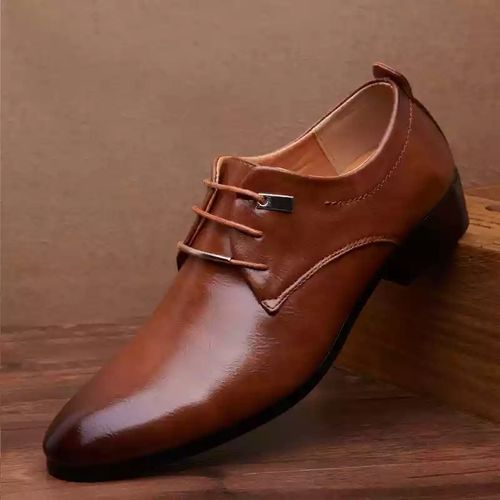 Fashion Men Business Leather