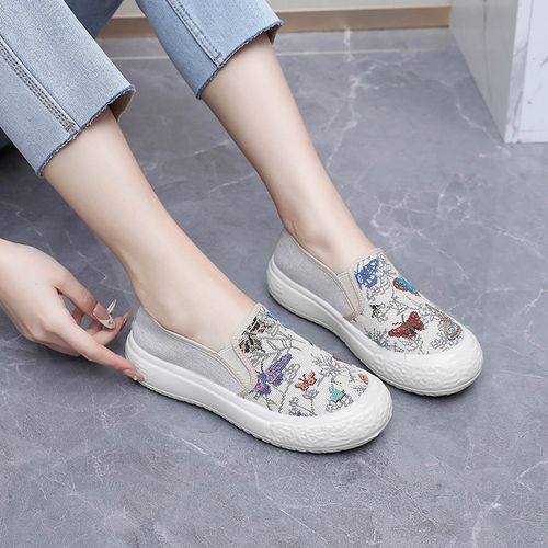 Loafers, slip-on thick-soled lazy shoes