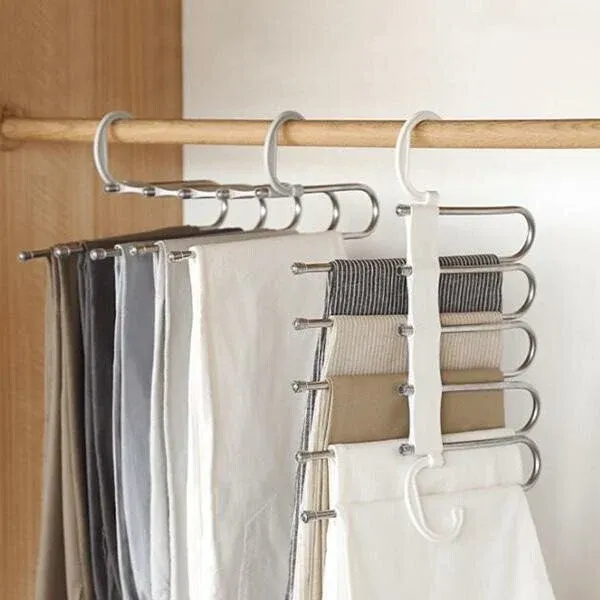 Multi-functional Pants Rack - Closet Multiple Layers Multifunctional Uses Rack Organizer for Trousers Scarves Slack