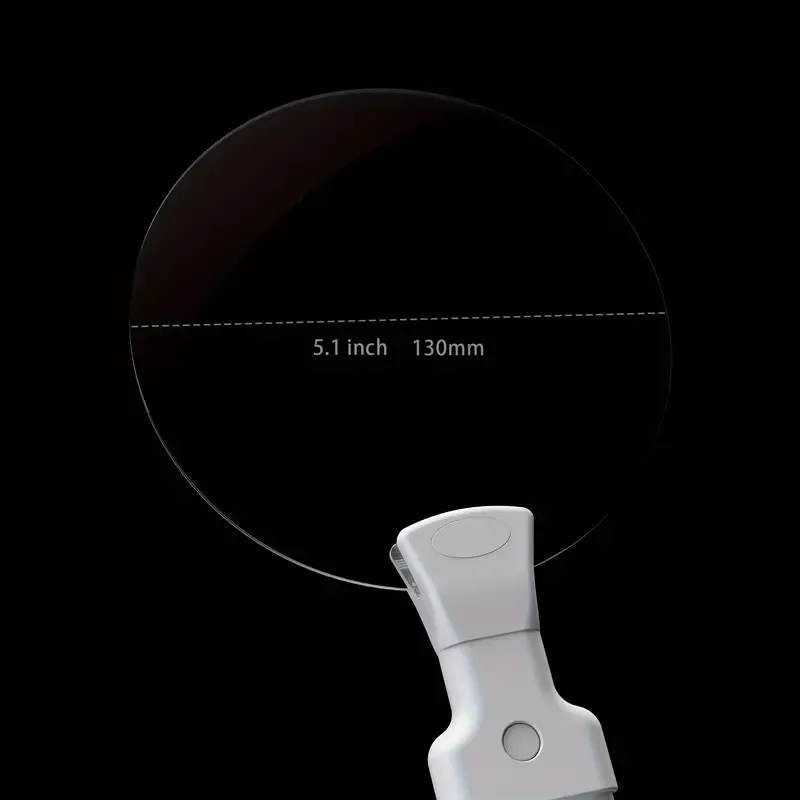 Adjustable magnifying glass with stand