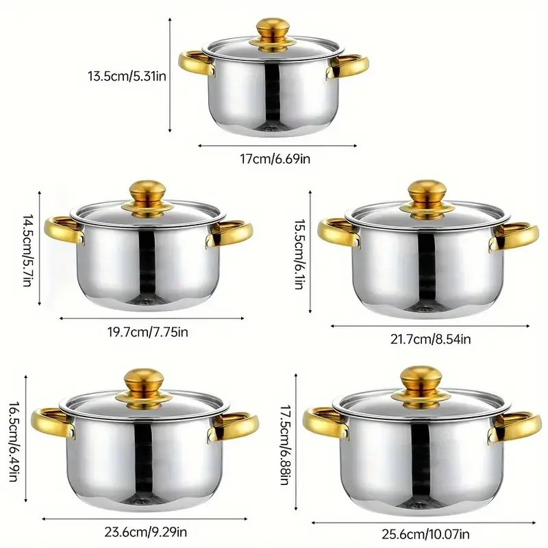stainless steel pot set