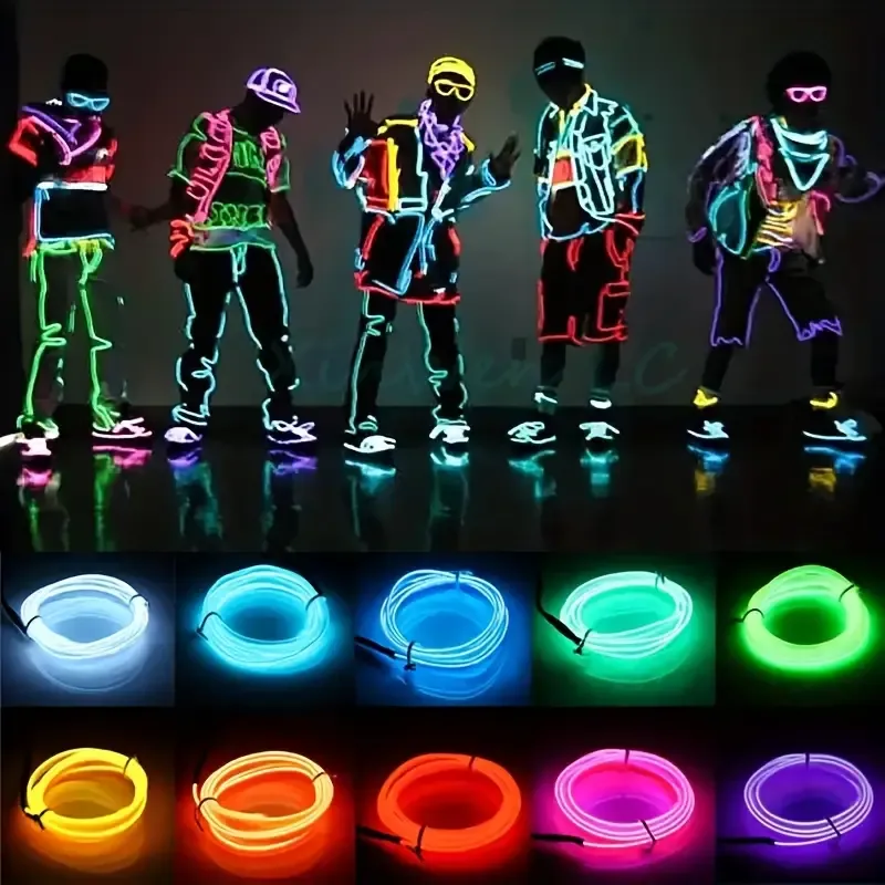 Glow Wire Cable LED Neon Costumes
