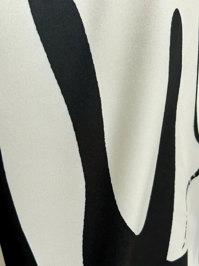For Spring & Summer, Wide Leg Loose Pants & Ruched Halter Neck Blouse, Vacation Style Abstract Print Pants Set