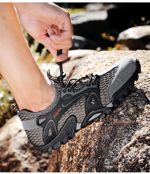 Breathable mesh lightweight outdoor casual men's shoes