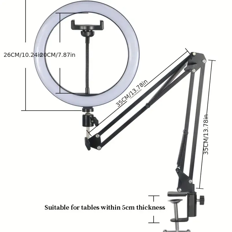 Suspension Arm Holder With 10-inch Ligh