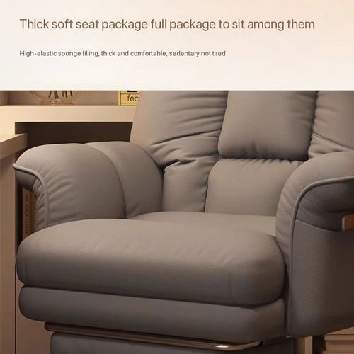 Ergonomic Gaming Chair with Reclining Backrest - Comfortable, Non-Tiring Desk Chair for Home Office & Study, Metal Frame, Easy Clean