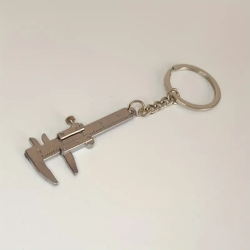 Car Key Mini Vernier Caliper Shaped Keychain