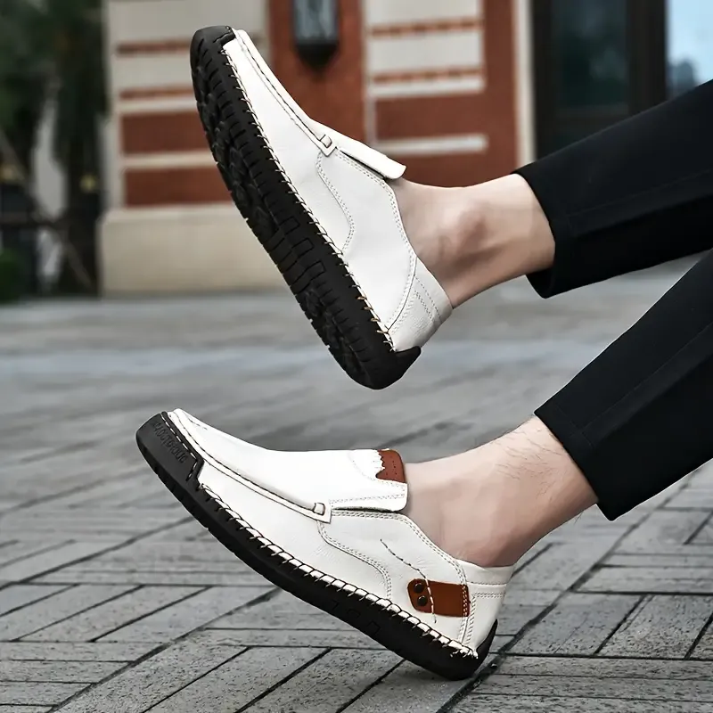 Plus Size Mens Microfiber Upper Slip On Loafers