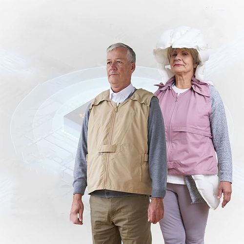 lderly Anti-Fall 1pcs Anti-Fall Postoperative Protection Intelligent Airbag Vest 0.08s Pop Up Head Protection Effectively Artifact Gift