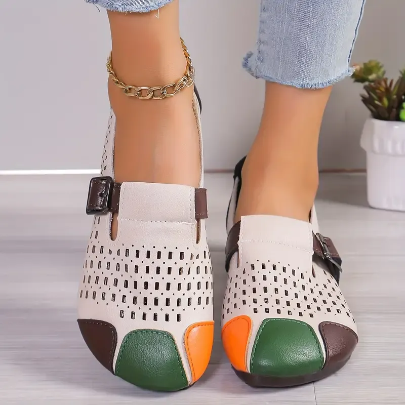 Women's Colorblock Flat Shoes