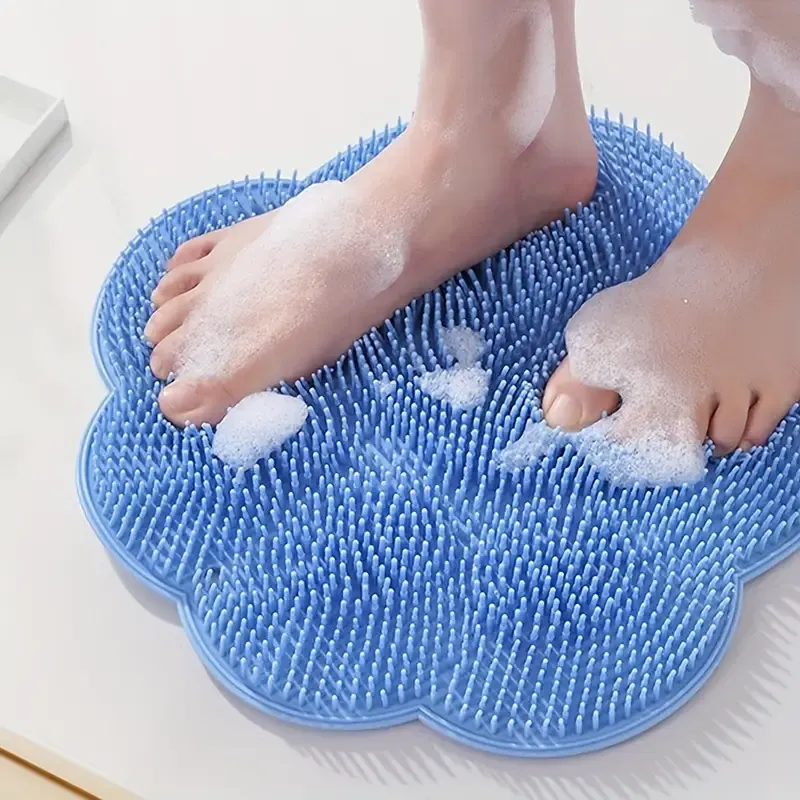 Soft Bristle Foot Massager: Relieve Foot Fatigue, Promote Blood Circulation - Non-slip Suction Cups - Easy to Hang and Dry - No Alcohol