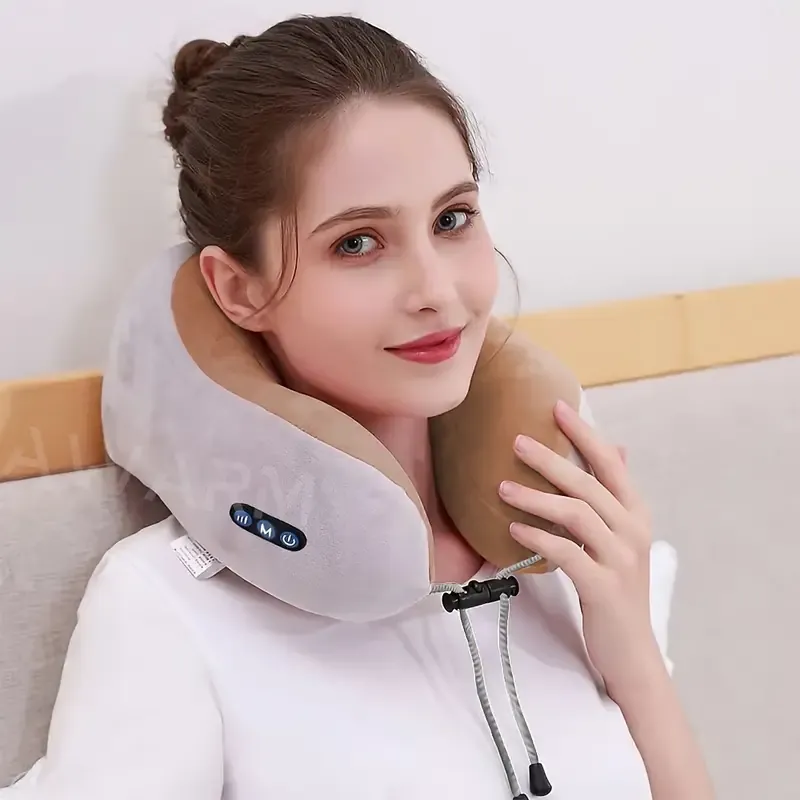 U-Shaped Cervical Neck Massager Pillow