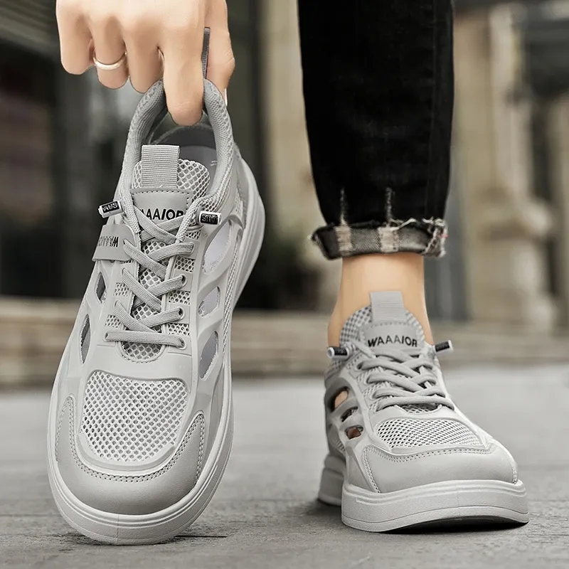 casual trendy breathable thin white shoes