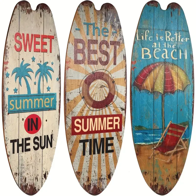 Themed Wooden Surfboard