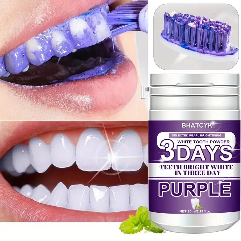 Purple Teeth Cleaning Powder