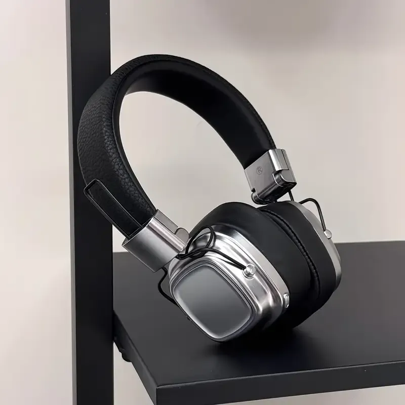 Wireless 5, 4 Headphones, Vintage-Style, Newly Upgraded, Long Battery Life, Ultra-Lightweight, Comfortable to Wear, Push Button Control,