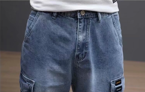 🔥2025 HOT SALE -50%🔥Denim shorts, men's loose capri pants
