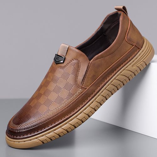 New handmade casual men's soft-soled, versatile and trendy men's work shoes