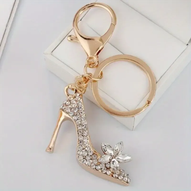 Glamorous Mini High Heels Pendant Keychain
