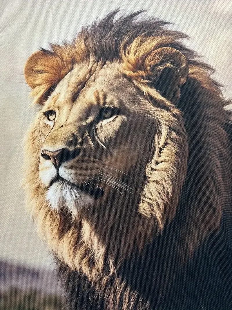 Summer-Ready Lion Pattern Tee