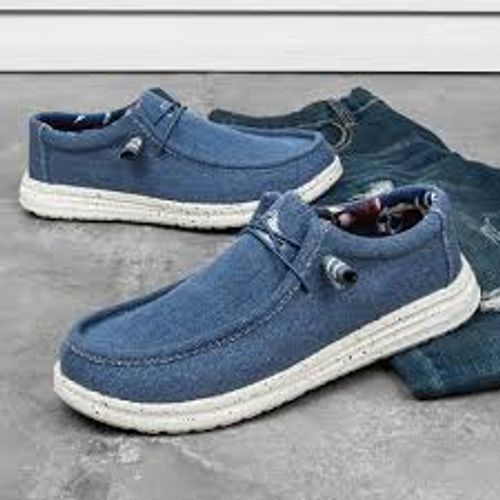 Loafers, trendy casual shoes, men's canvas shoes, foreign trade slip-on shoes