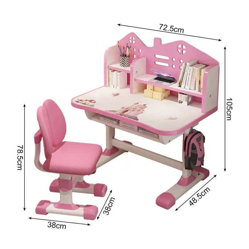 Multi Bookcase Wider Desktop Table