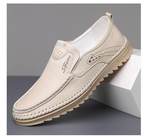 Men's spring leather shoes