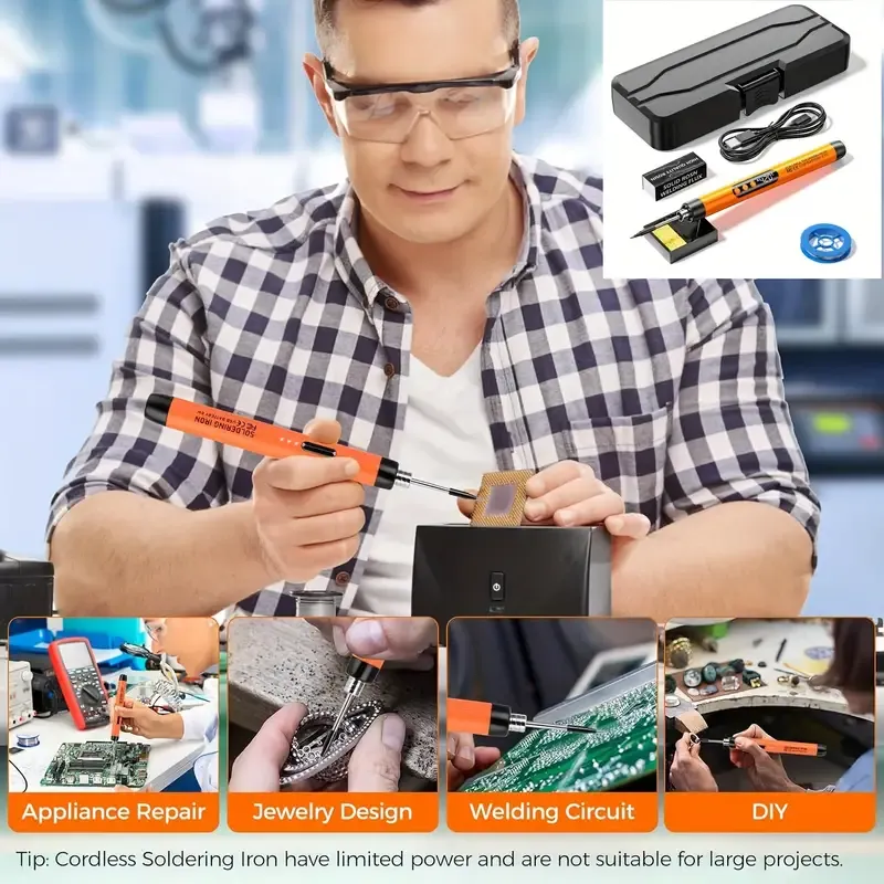 Charging Soldering Iron Kit